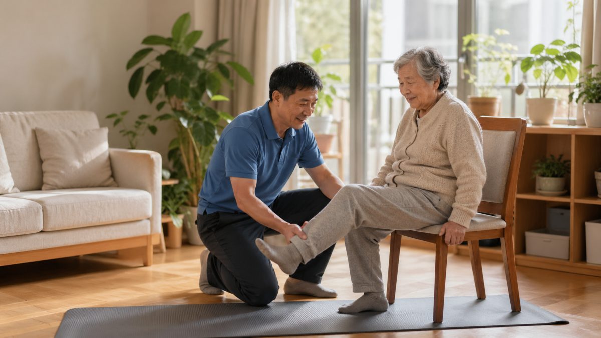 龙岗区老人康复辅助服务｜上门活动陪练、腿脚训练、身体放松